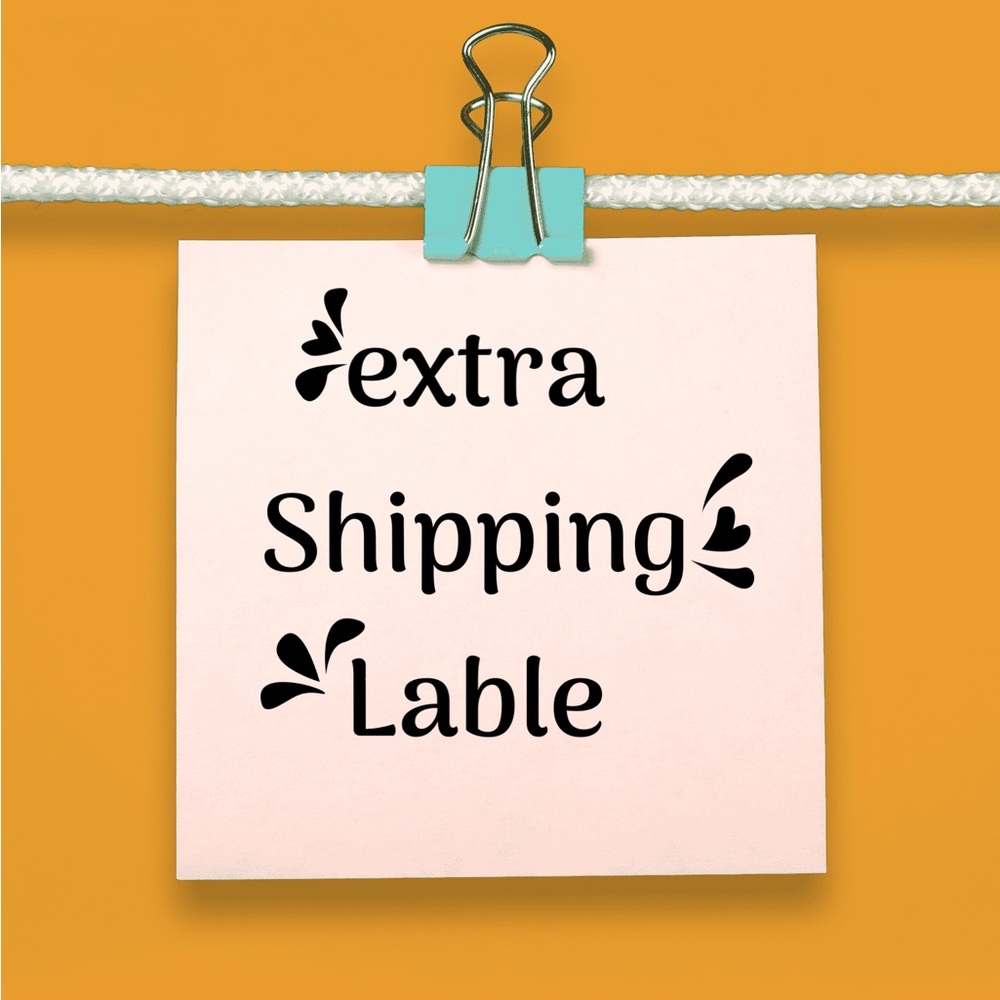 Extra shipping lable